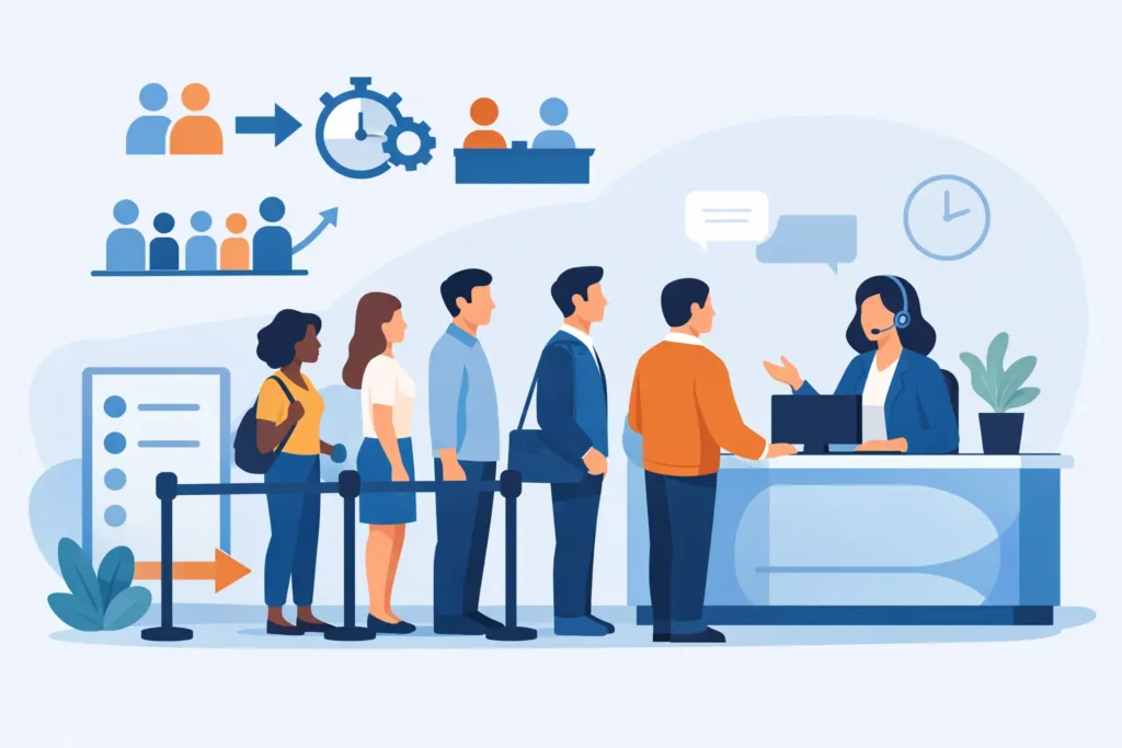 Como organizar filas de atendimento