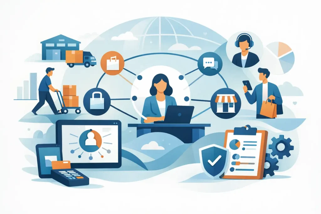 Solução omnichannel para empresas com controle