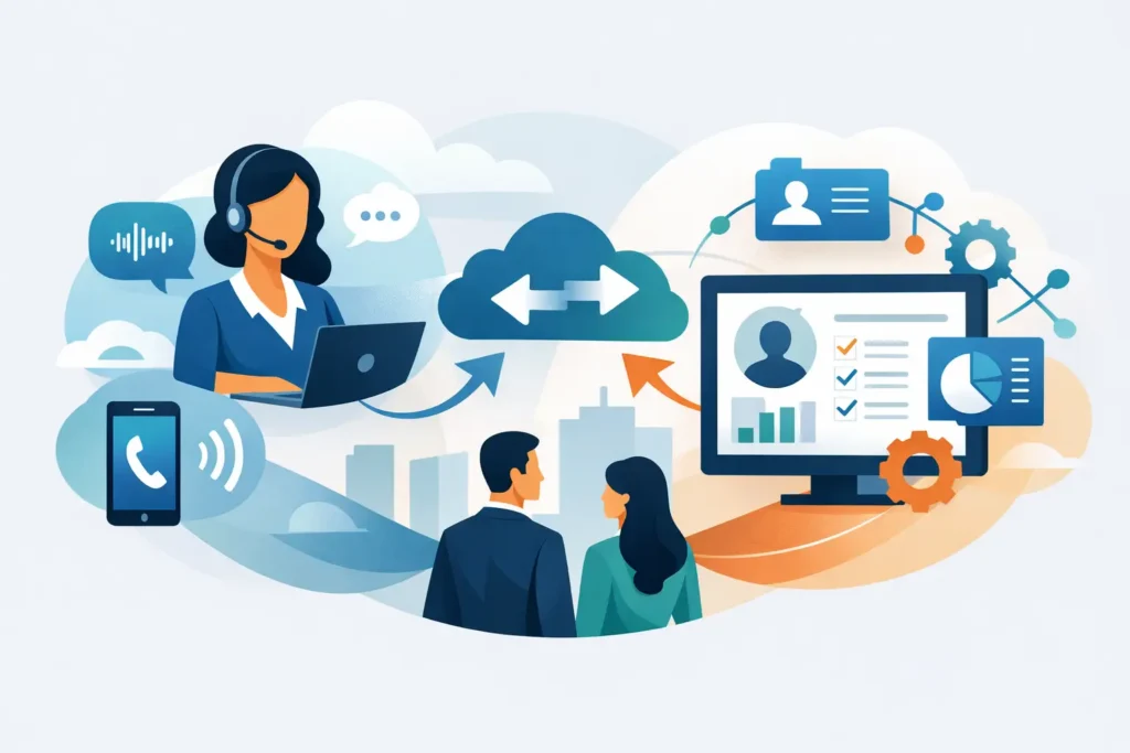 Guia de integração voz e CRM para empresas